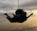 Skydiving Dubai man in the air