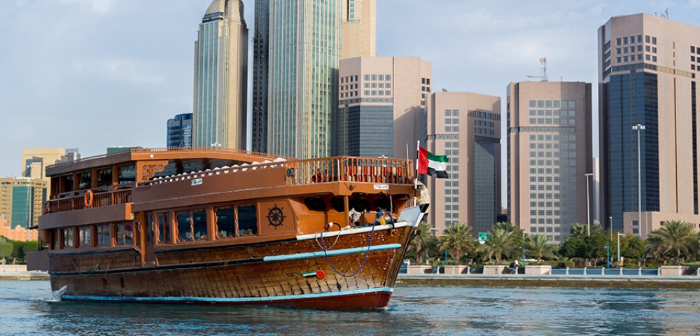 Anniversary Party Dhow Cruise at Dubai Creek in the night