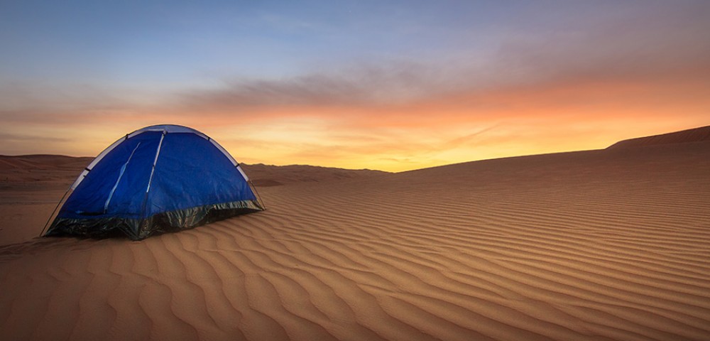 Best Desert Safari Tours overnight deluxe with dunes under moon