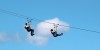 Couple during Jebel Jais Zipline tour from Dubai