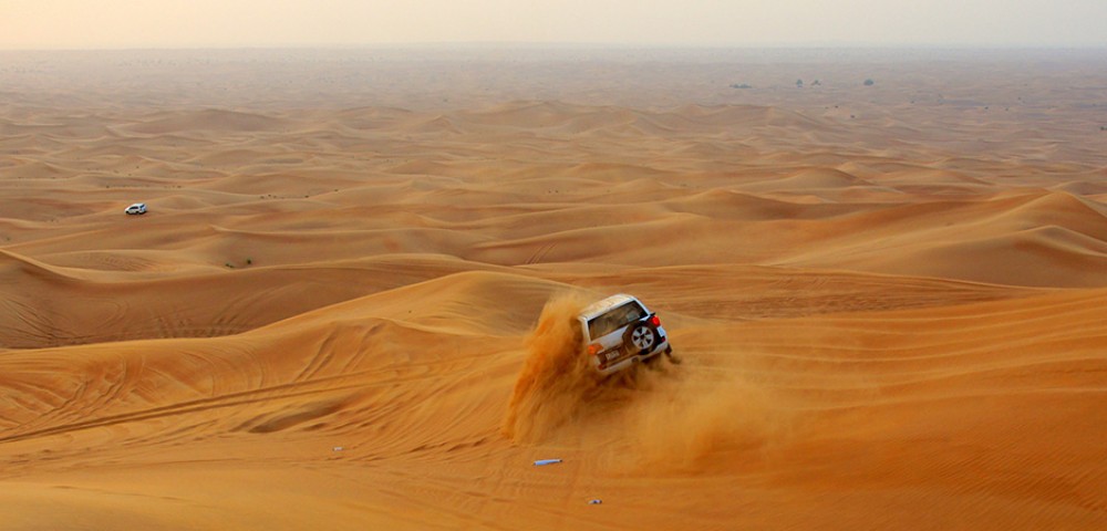 Best Desert Safari Tours in the morning red dunes