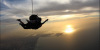 Skydiving Dubai man in the air