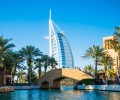 Luxury Tours Burj Al Arab Dubai in the blue sky background