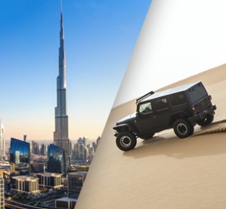 Dubai Sightseeing City Tour Combo Desert Safari and Burj Khalifa