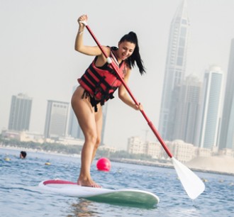 Thrilling Activities Tour Dubai Stand Up Paddle Board